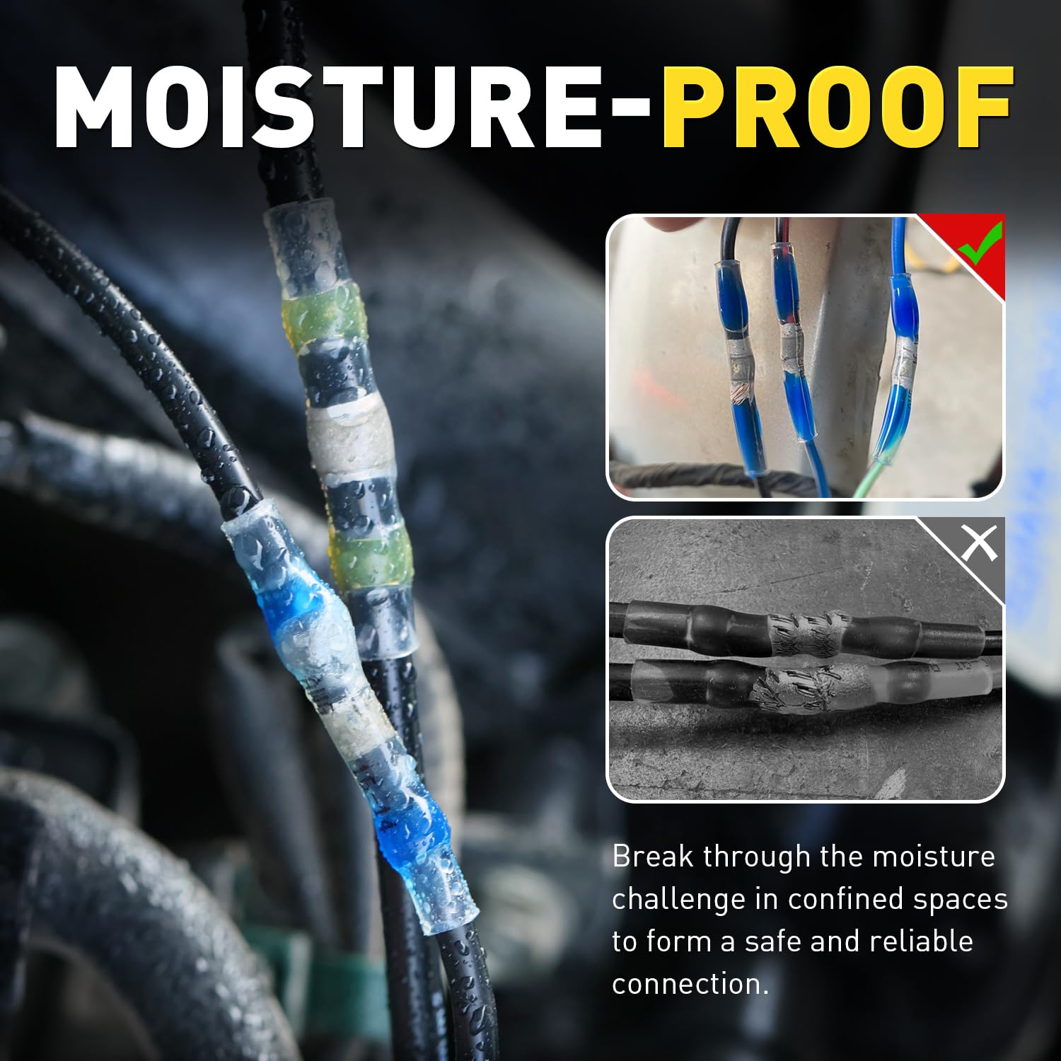 Haisstronica solder seal wire connectors for waterproof splices