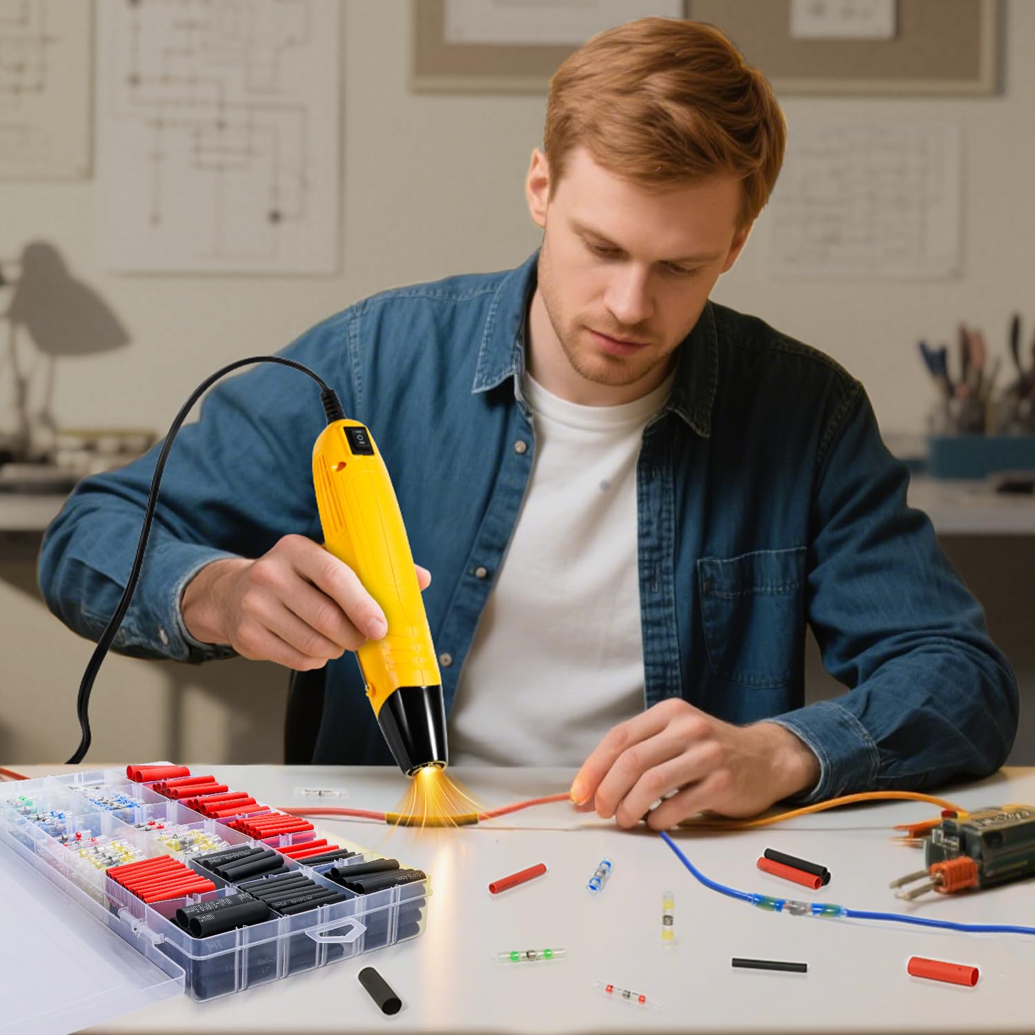 Haisstronica 3:1 adhesive heat shrink tubing - waterproof/dustproof insulation for rock-solid electrical connections