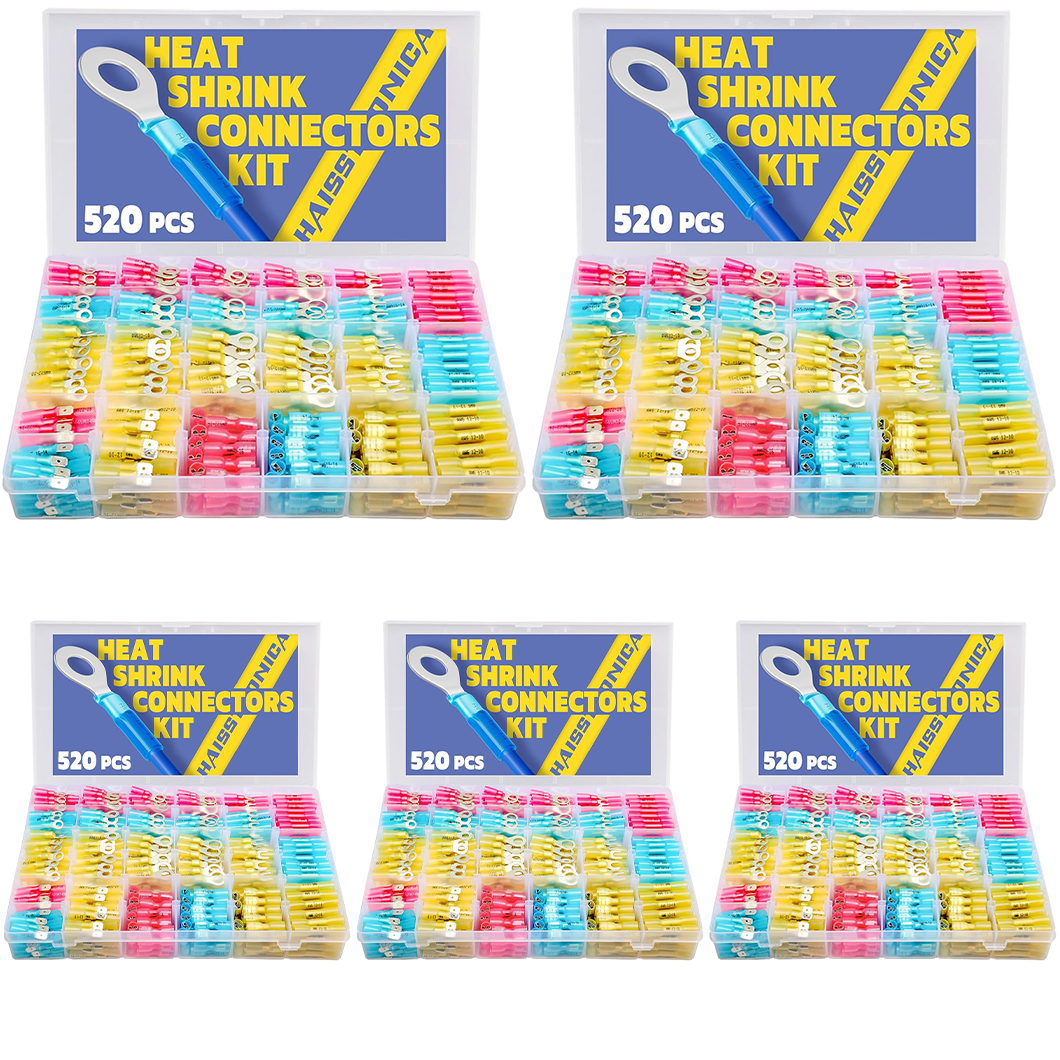 Standard Stock - 5*520PCS Marine Grade Heat Shrink Wire Connectors