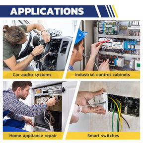 Open Barrel Male and Female Spade Connectors Kit