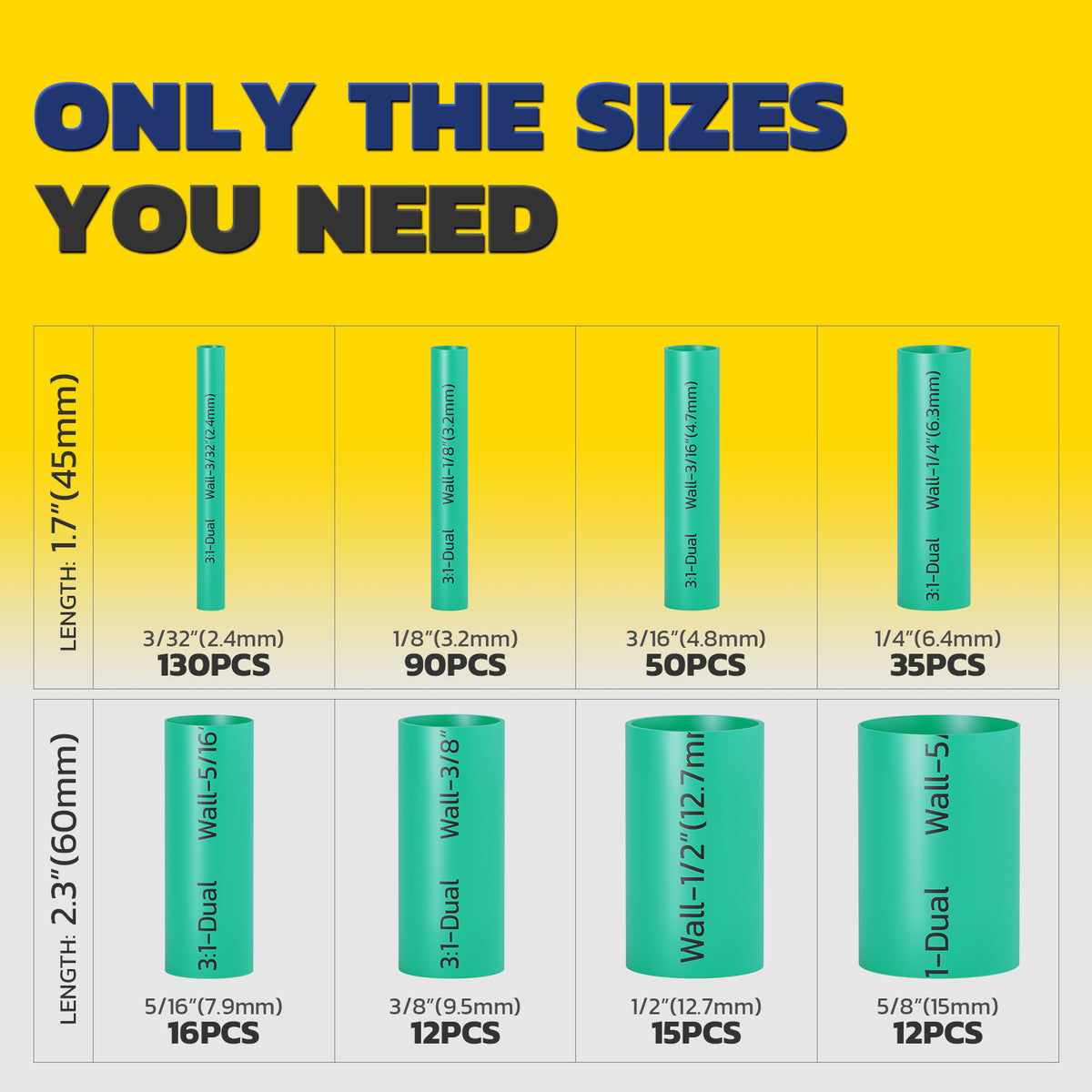 3:1 Heat Shrink Tubing - Boxed