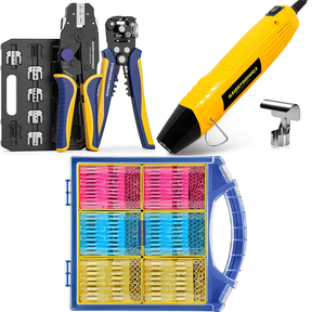 8PCS Crimping Tool Set & Mini Heat Gun & Butt Connectors