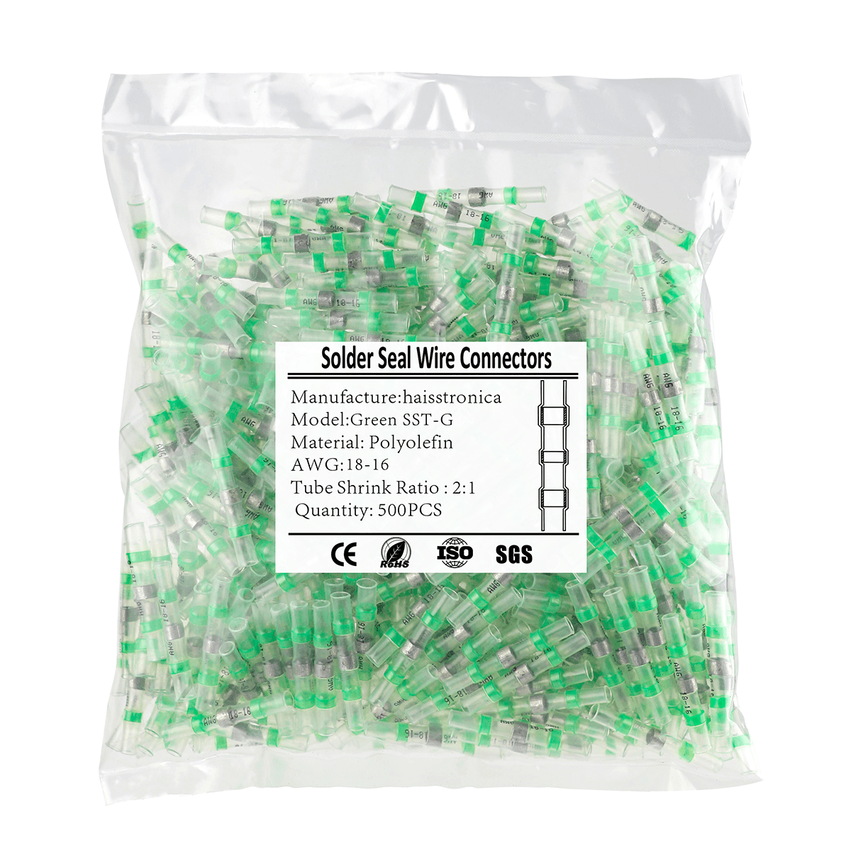 Haisstronica | Solder Butt Connectors For AWG 26-10 Bagged