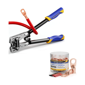 Battery Crimping Tool & 20PCS Wire Lugs 1AWG 1/2"