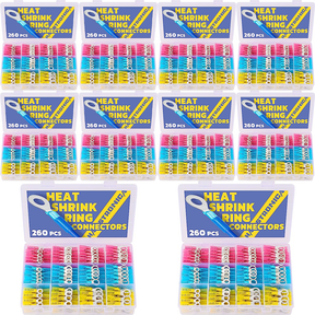 Monthly Stocking - 10*260PCS Marine Grade Heat Shrink Ring Connectors