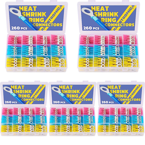 Standard Stock - 5*260PCS Marine Grade Heat Shrink Ring Connectors