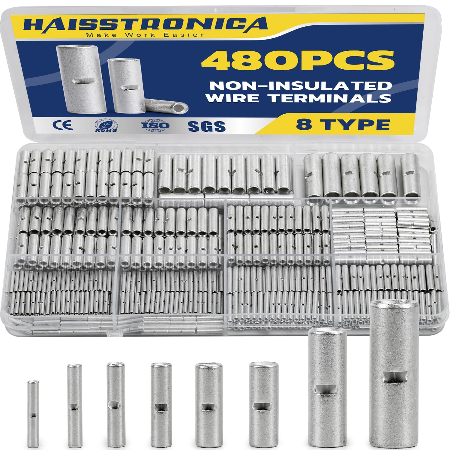 Step-down butt connectors with high-quality build for various electrical connections, offering secure and reliable wire splicing.