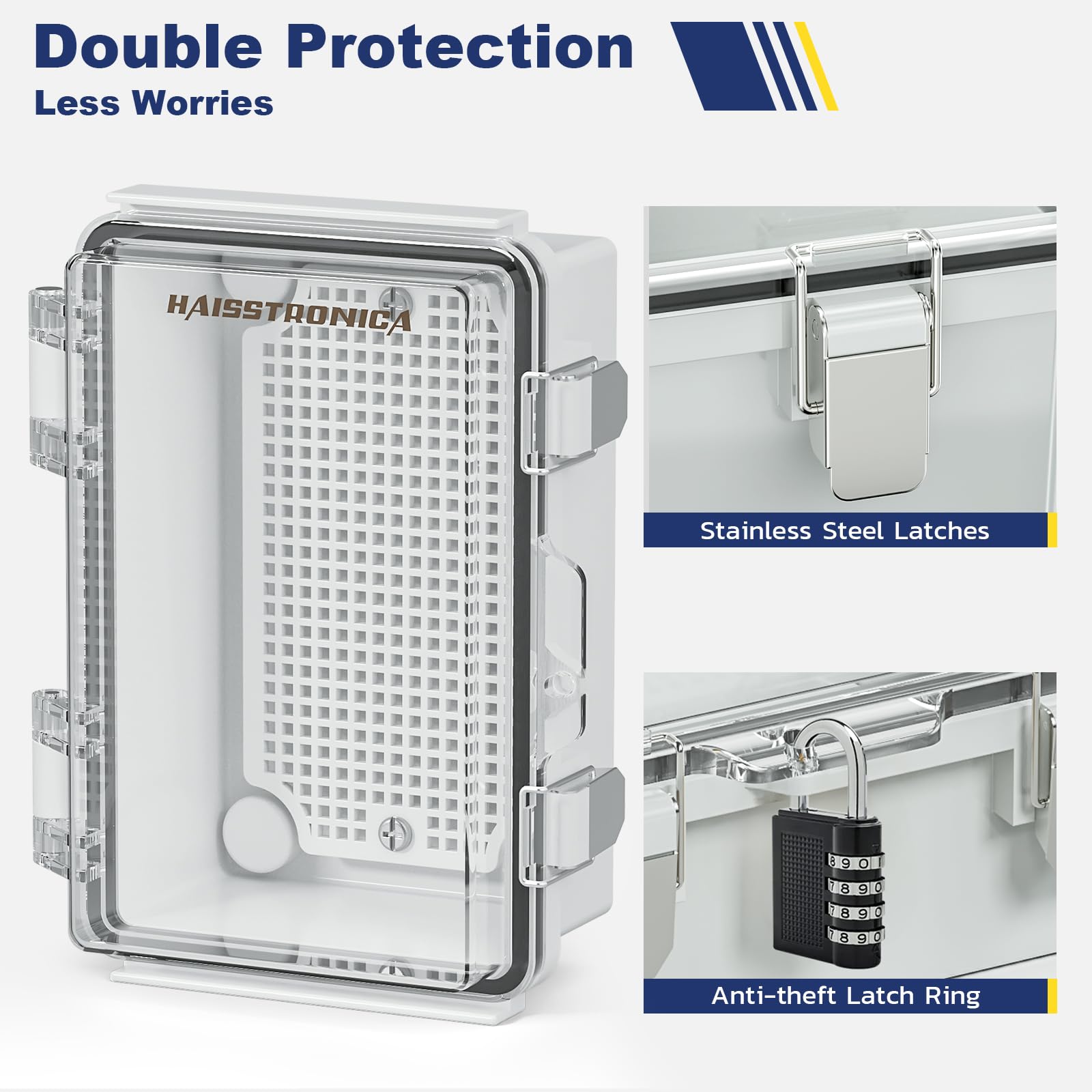 IP67 Waterproof Outdoor Electrical Box Kit - Clear Cover