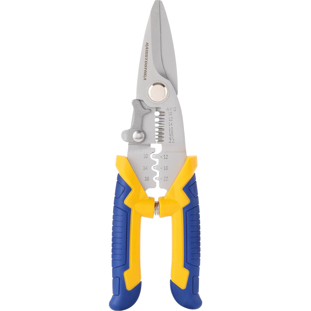 haisstronica Wire Stripper Tool-Versatile Stainless Steel Cutting Tool for Electrical, Automotive, and DIY Wiring-Stripping and Crimping AWG 22-10