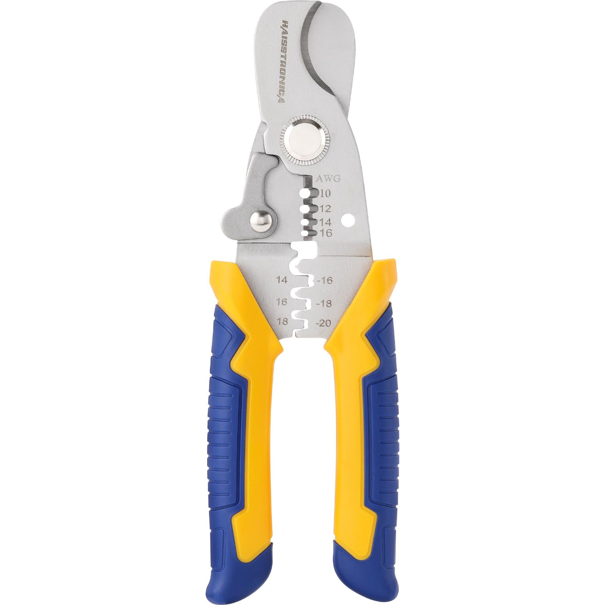 haisstronica Wire Stripper Tool Multi Cable Cutting, 7" Stainless Steel Wire Stripper & Crimper - Ideal for Electricians, DIY Projects, and Home Wiring Tasks