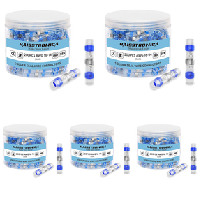 Light Replenishment - 3*200PCS Solder Seal Wire Connectors AWG 16-14 Blue