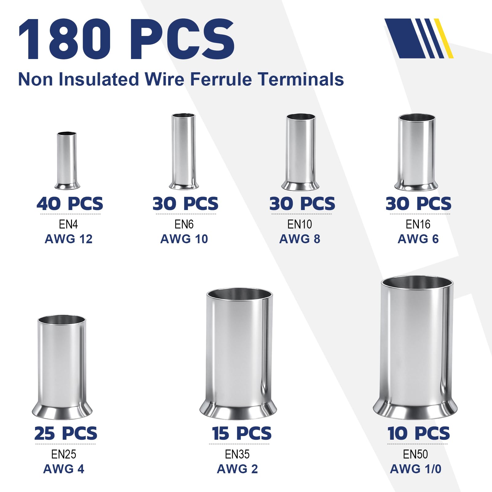 Non Insulated Wire Ferrules Kit - Boxed