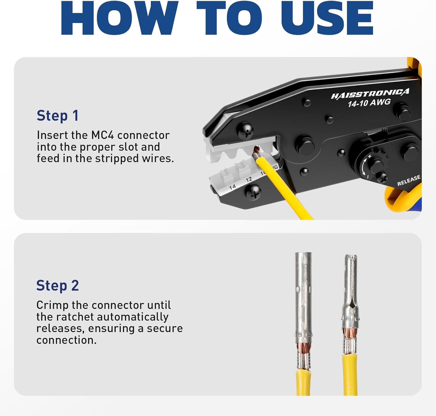 High-leverage design makes these durable crimp tools perfect for high-frequency professional shop work crimp tools