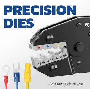Crimping Tool for Insulated Electrical Wire Connectors-AWG 22-10