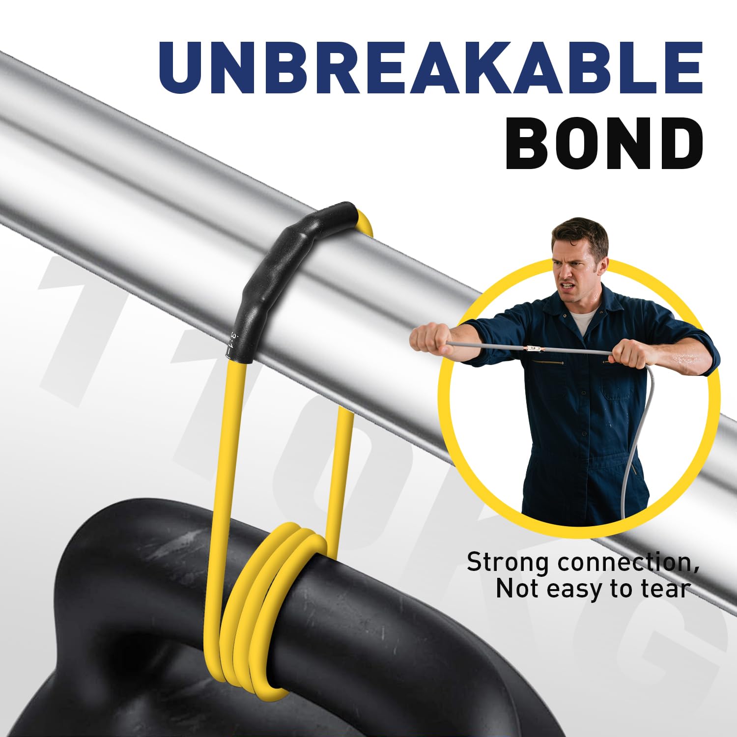 Diagram of fork lugs beside black and red tubing, labeled AWG22-16, sized to reinforce and seal each non insulated wire.