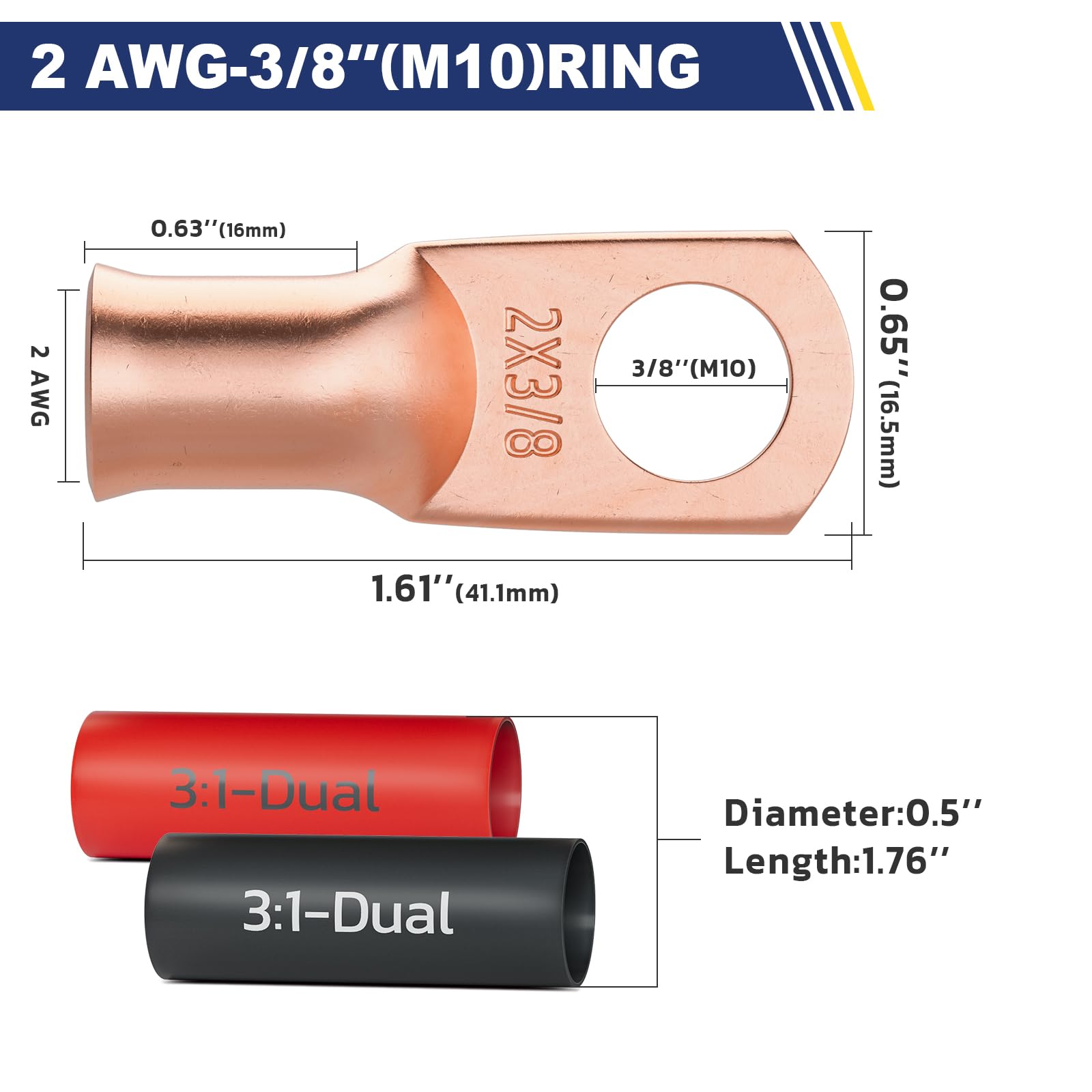 Battery Cable Lugs - Bottle