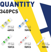 240PCS waterproof connectors with heat shrink technology for harsh environments.