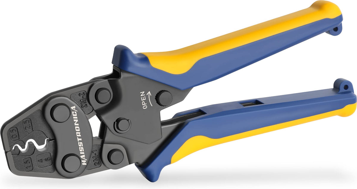 haisstronica Crimping Tool for Non-Insulated Terminal,AWG 26-10 Ratchet Wire Crimper Tool,Wire Terminal Crimper HS-2MA