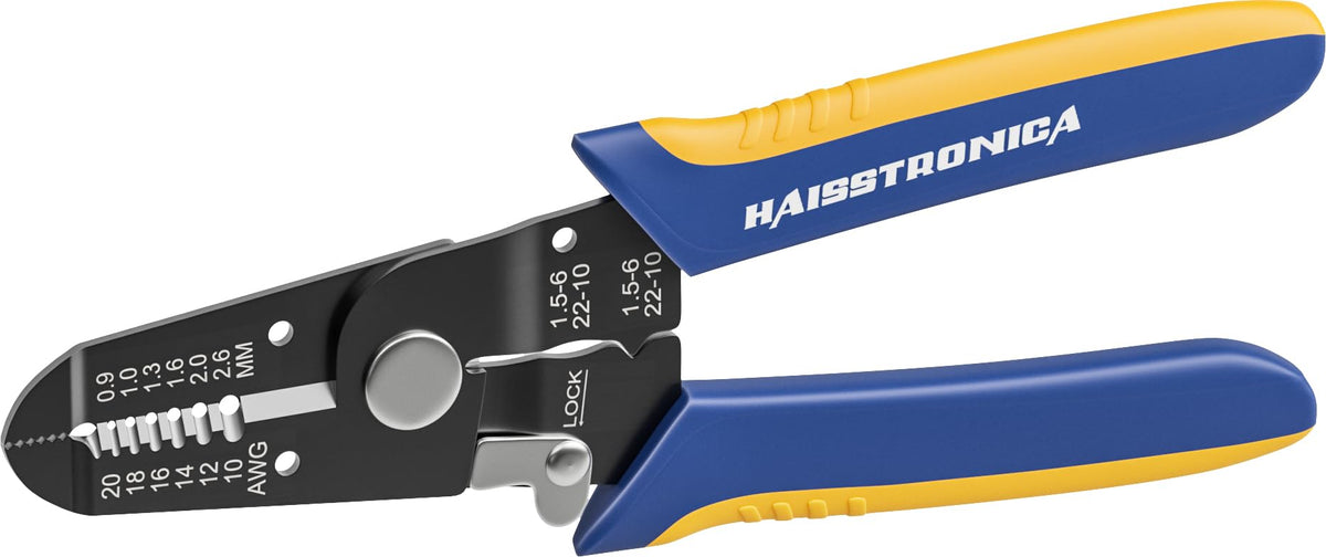 haisstronica Wire Stripper Tool, AWG 20-10 wire stripper crimper, Universal Wire Stripper and Multifunctional Hand Tool