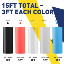 Bright white heat shrink tubing provides clean, professional insulation for low-voltage wire identification white heat shrink tubing