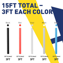 Precisely sorted heat shrink tube sizes designed to accommodate different gauge wire connections heat shrink tube sizes