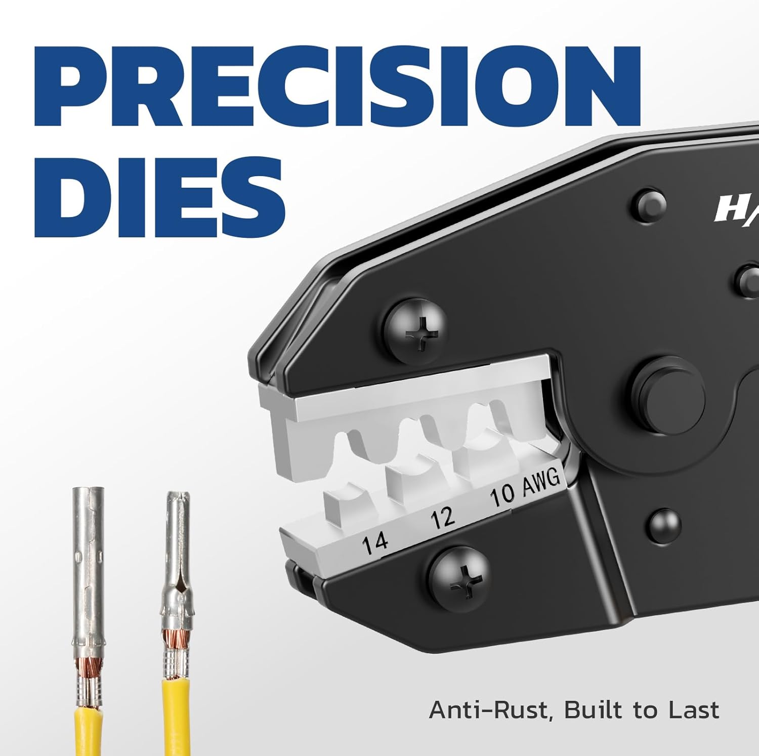 Corrosion-resistant copper finish ensures long-lasting conductivity for these reliable crimp connectors electrical crimp connectors electrical