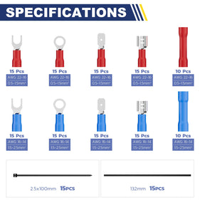 haisstronica Multi-Function Wire Stripper Tool Kit-Include Wire Terminals, for Cable Stripping, Crimping and Cutting (171pcs)