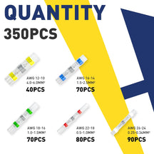 Haisstronica solder butt connectors (340PCS) for waterproof and durable terminations.