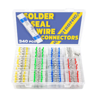 340PCS Heat Shrink Solder Seal Wire Connectors Kit For AWG 26-10