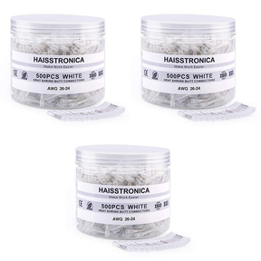 Light Replenishment - 3*500PCS White Heat Shrink Butt Connectors