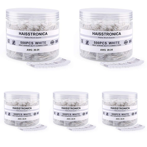 Standard Stock - 5*500PCS White Heat Shrink Butt Connectors