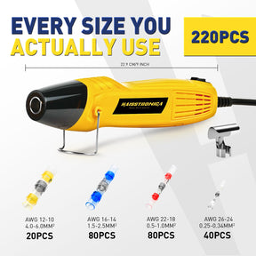 Heat Gun with Solder Seal Wire Connectors