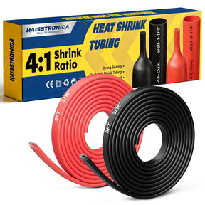 4:1 Heat Shrink Tubing Kit - Black&Red