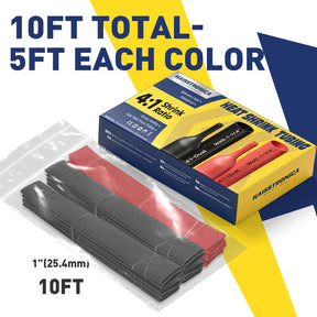 4:1 Heat Shrink Tubing Kit - Black&Red