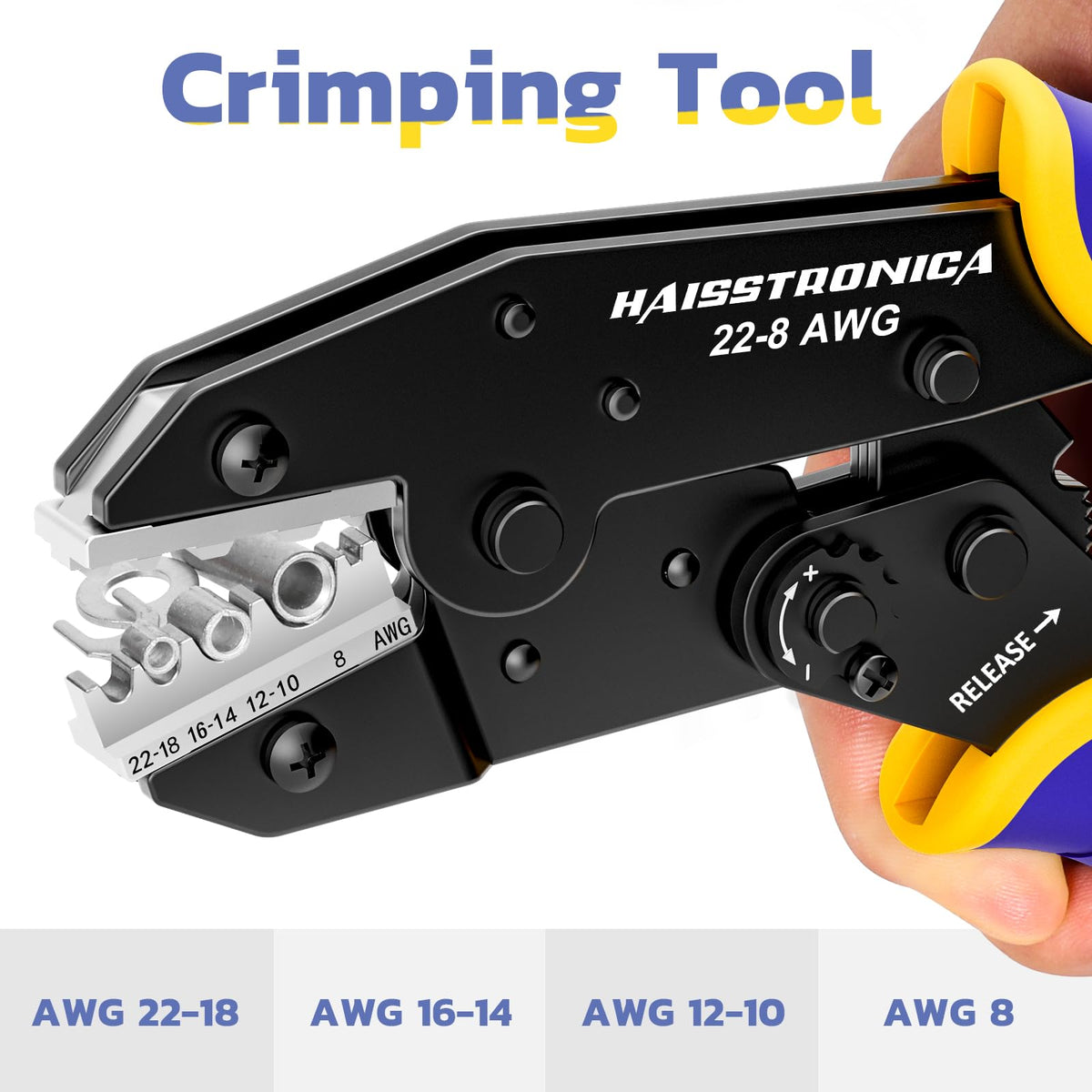High-quality steel construction ensures these durable electrical connectors crimp tools provide a perfect finish electrical connectors crimp