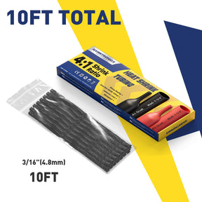 4:1 Heat Shrink Tubing Kit - Black