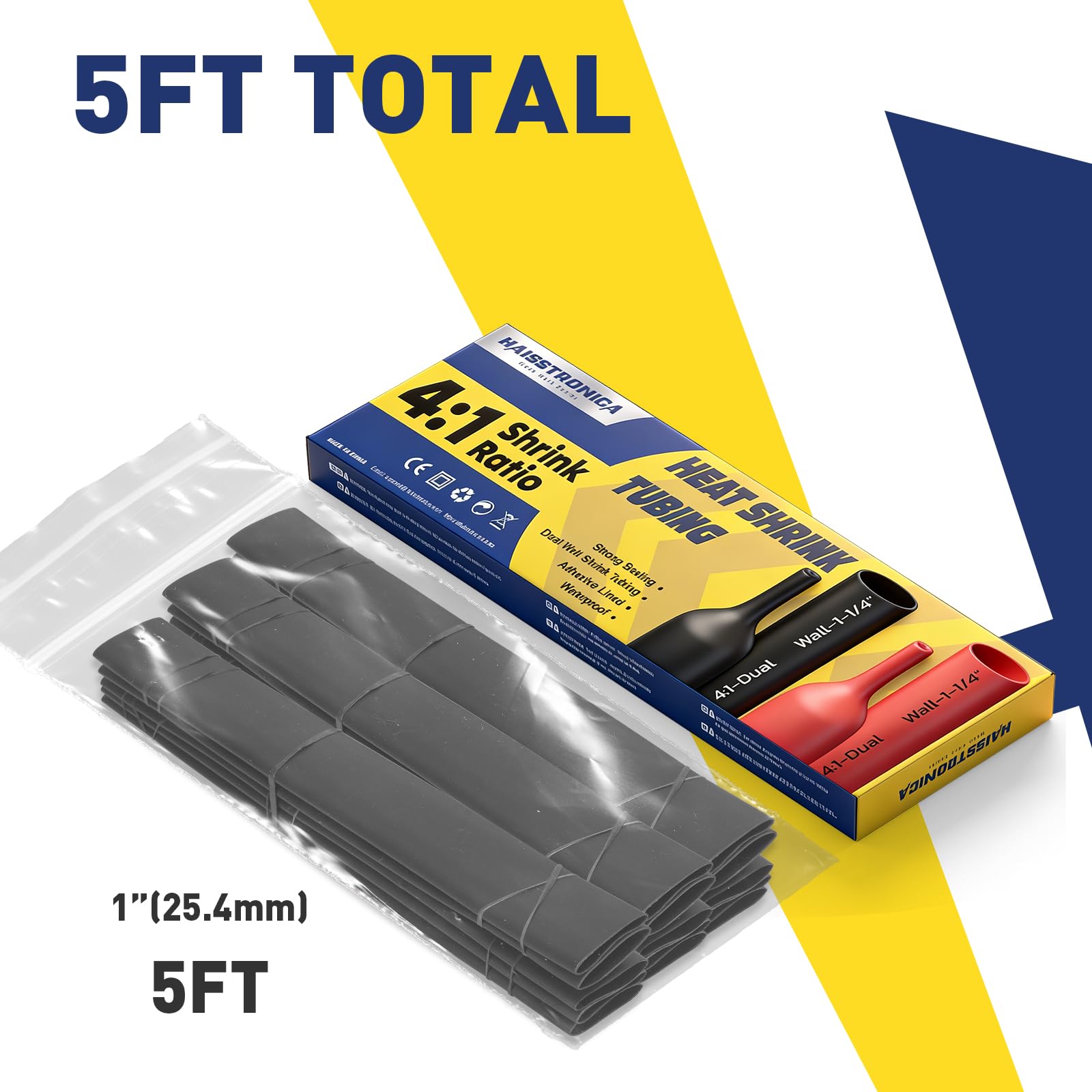 4:1 Heat Shrink Tubing Kit - Black