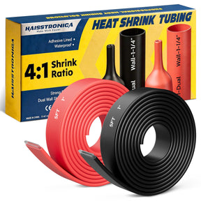 4:1 Heat Shrink Tubing Kit - Black&Red