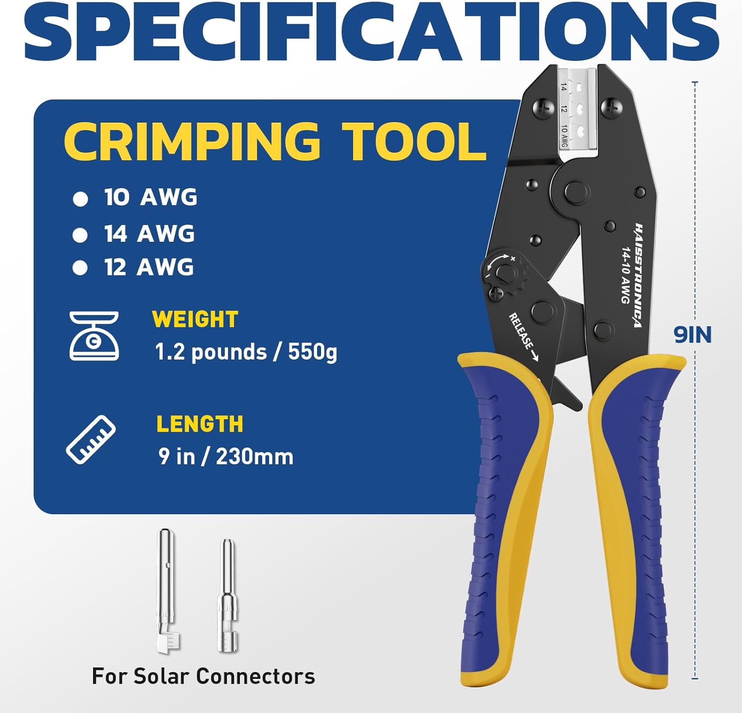 Durable insulated wire crimps connectors for secure automotive and marine electrical terminal connections wire crimps connectors
