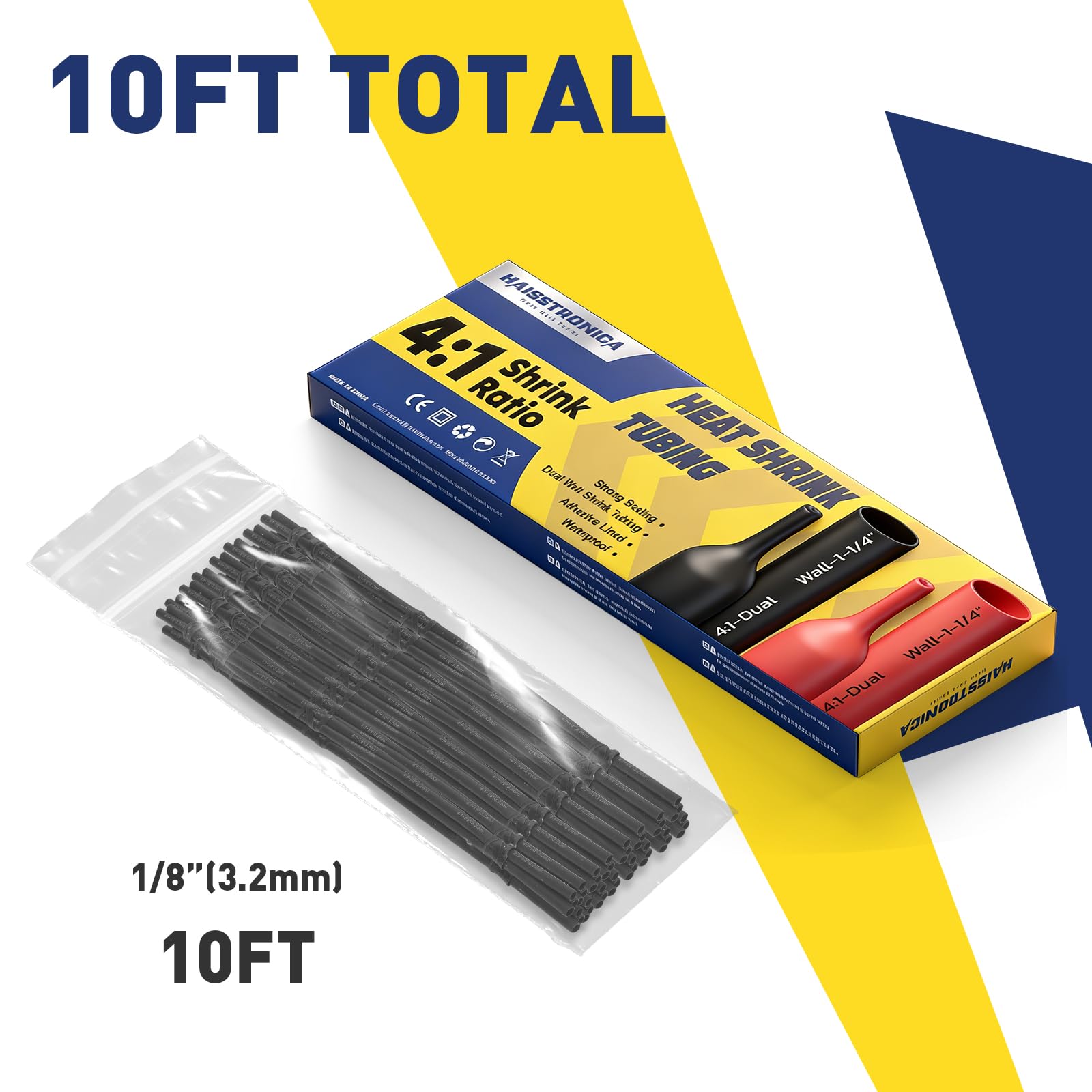 4:1 Heat Shrink Tubing Kit - Black