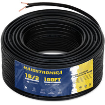 Haisstronica 16/2 low voltage wire, 100ft 26-strand copper, perfect for landscape lighting systems.