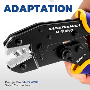 Universal jaw compatible with various terminal types for a secure fit with this versatile crimper connector crimper connector