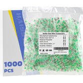 haisstronica 1000PCS Green Solder Seal Wire Connectors, 18-16 AWG Marine Grade Waterproof Electrical Butt Terminals