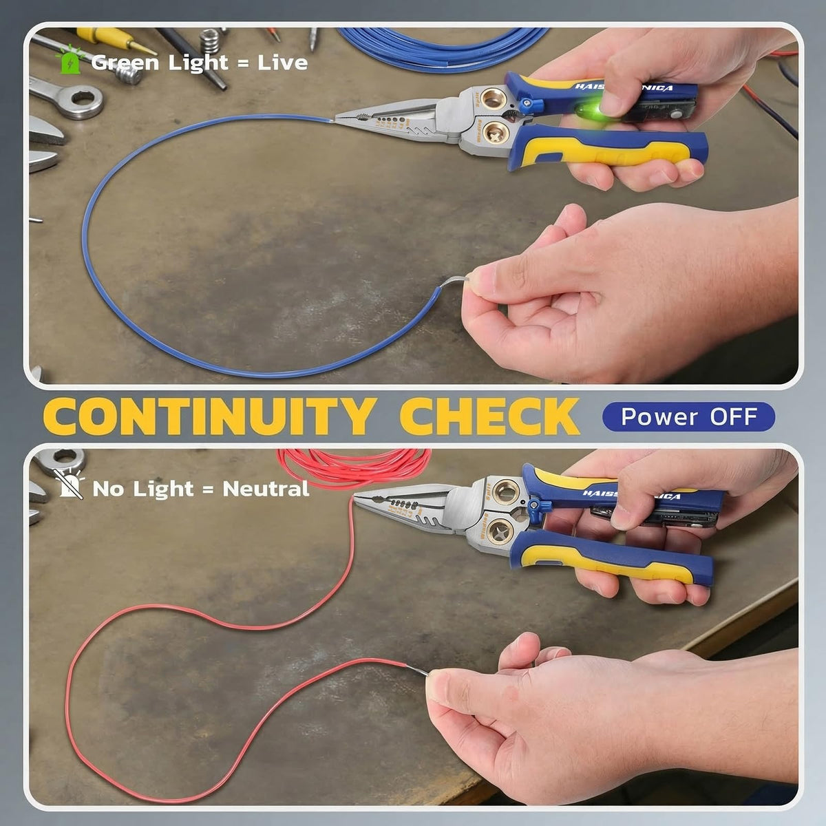 9-in-1 Wire Stripper Tool with Voltage Tester