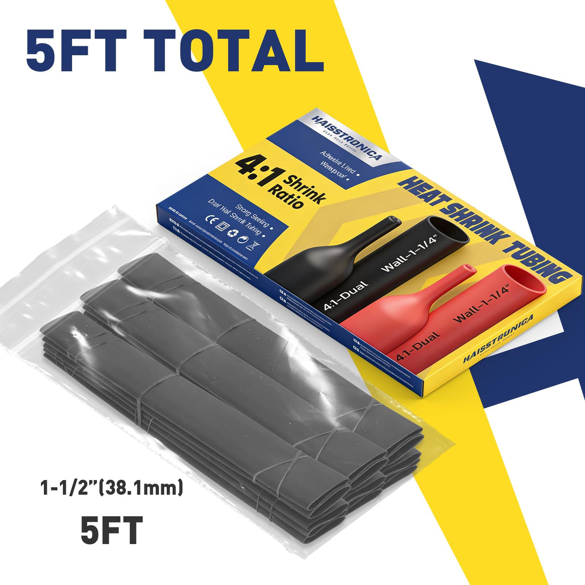 4:1 Heat Shrink Tubing Kit - Black