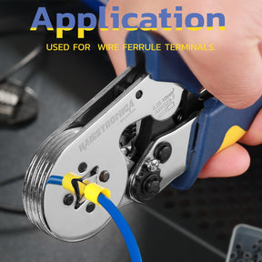 haisstronica Ferrule Crimping Tool Kit Wire Ferrules Crimper with 1200PCS Ferrule AWG 23-7 Wire End Ferrule Terminals