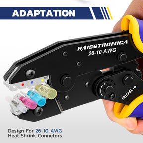 ワイヤーコネクタセット AWG 22-10 330/380個 9インチ圧着工具とオーガナイザー付き