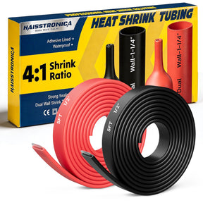 4:1 Heat Shrink Tubing Kit - Black&Red