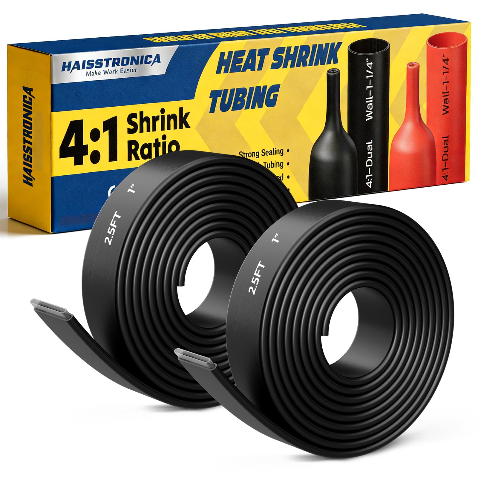 4:1 Heat Shrink Tubing Kit - Black