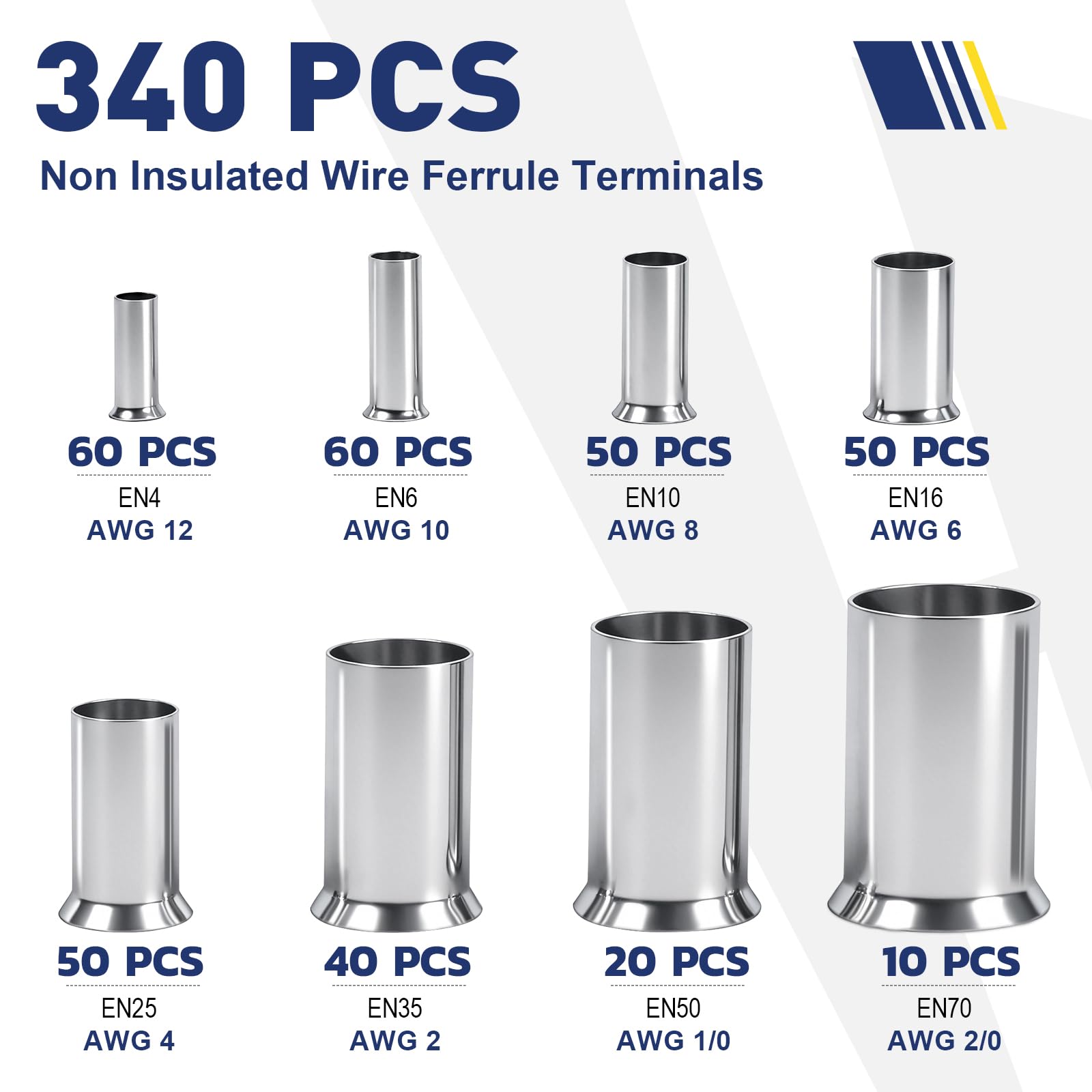 Non Insulated Wire Ferrules Kit - Boxed